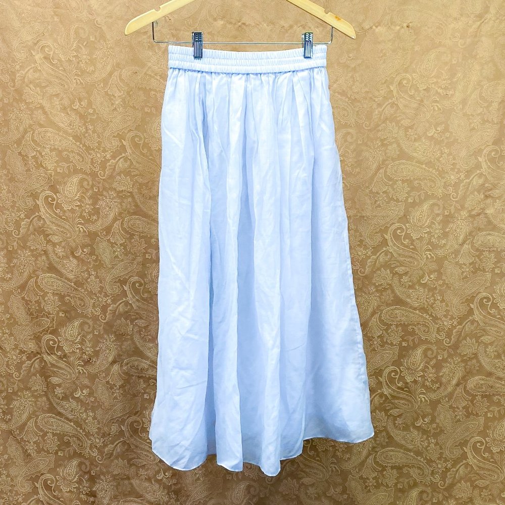 Whimsical Long A-Line Skirt H&M Women's Layered Pleated Chiffon Style